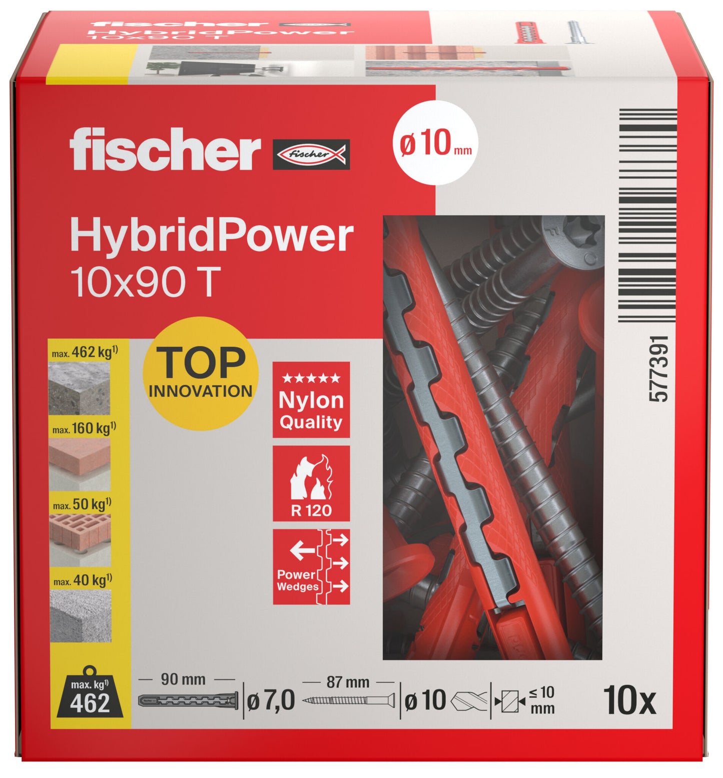 Fischer 577391 Hybrid Power 10*90mm