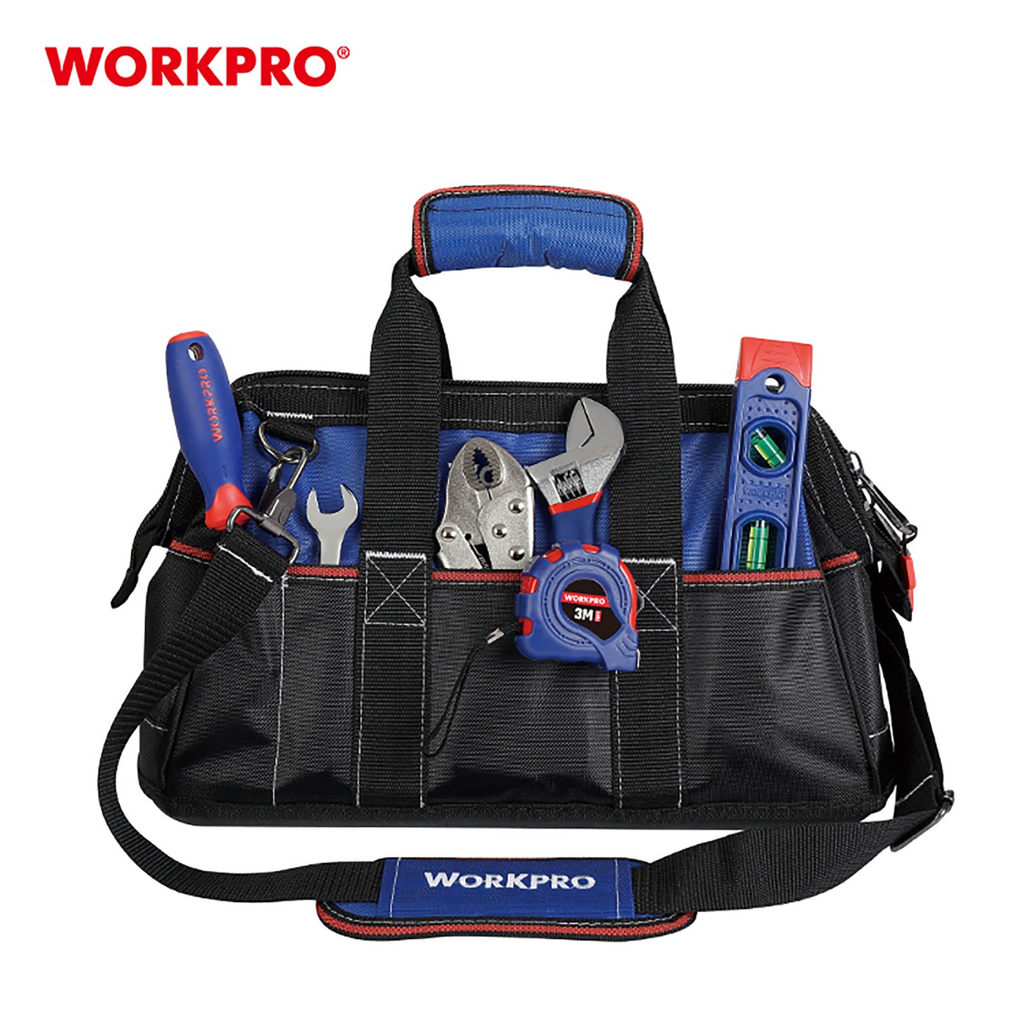 WorkPro WP209010 Σετ Εργαλείων Χειρός 156 Τεμαχίων σε Σακίδιο