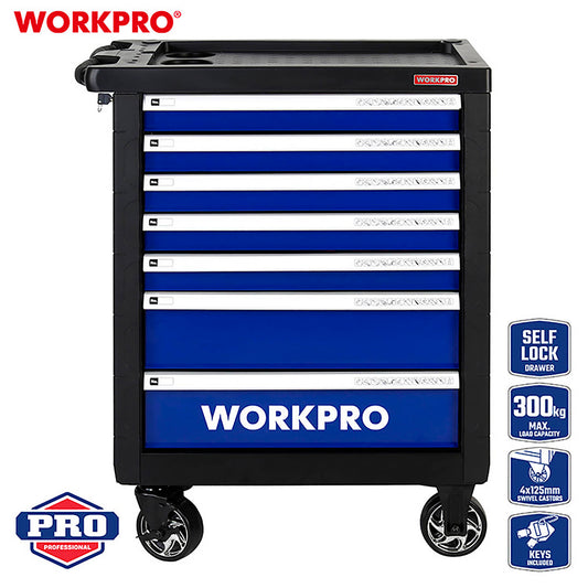 WorkPro WP285002 Τροχήλατος Εργαλειοφόρος 7 Συρταριών 976x766x480mm