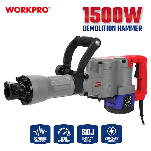WorkPro WP470601CE Σκαπτικό Κατεδαφιστικό Πιστολέτο Υοποδοχή HEX 1500W