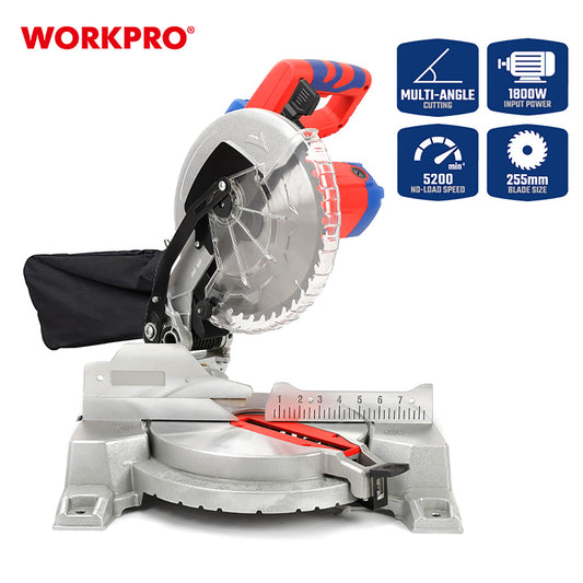 WorkPro WP480201 Φαλτσοπρίονο Σταθερό 1800W Φ255mm
