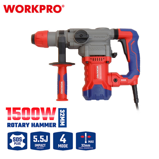 WorkPro WP470401CE Σκαπτικό Περιστροφικό Πιστολέτο SDS PLUS 1500W