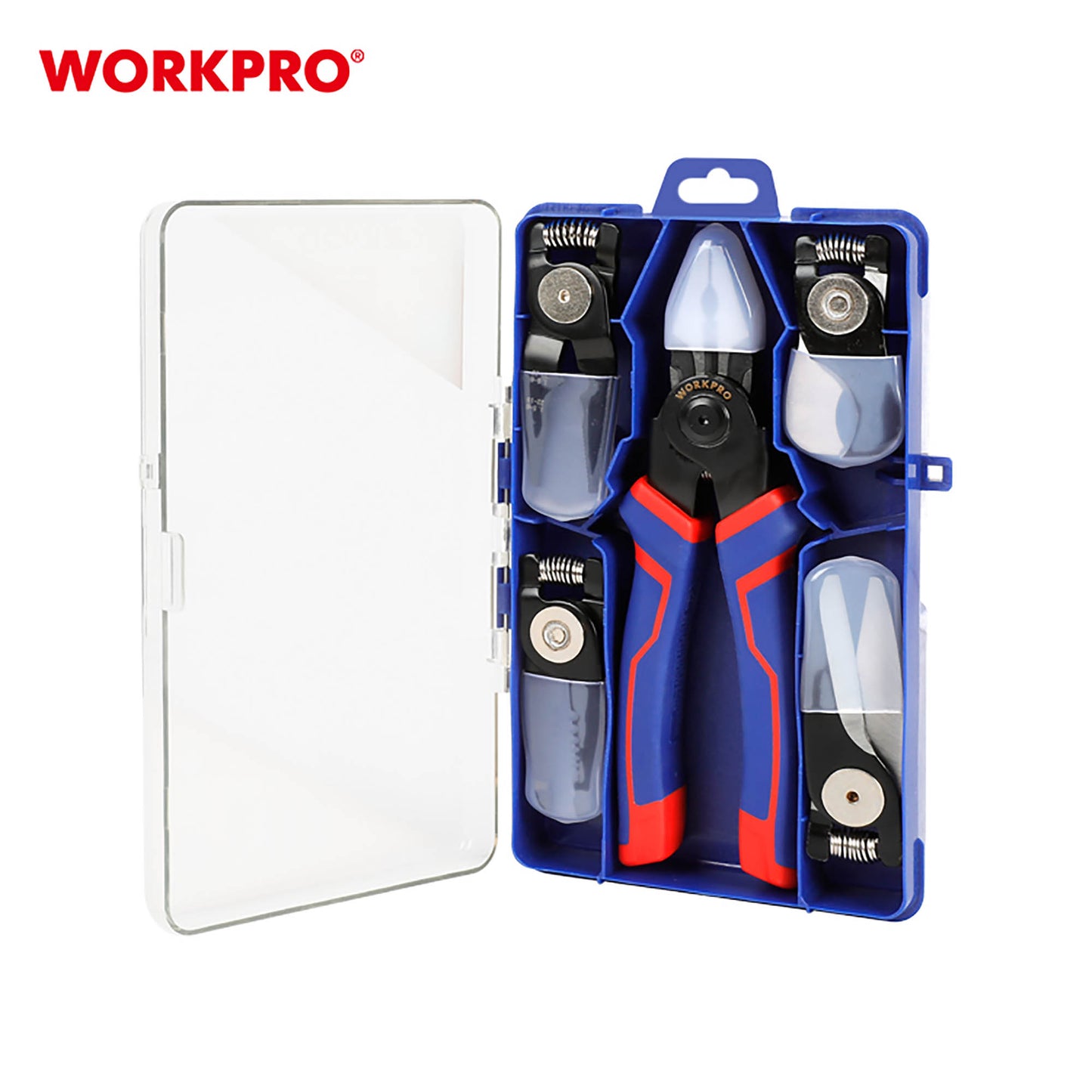 Workpro WP231144 Πένσα Πολυλειτουργική 5 Κεφαλών σε Κασετίνα 200mm