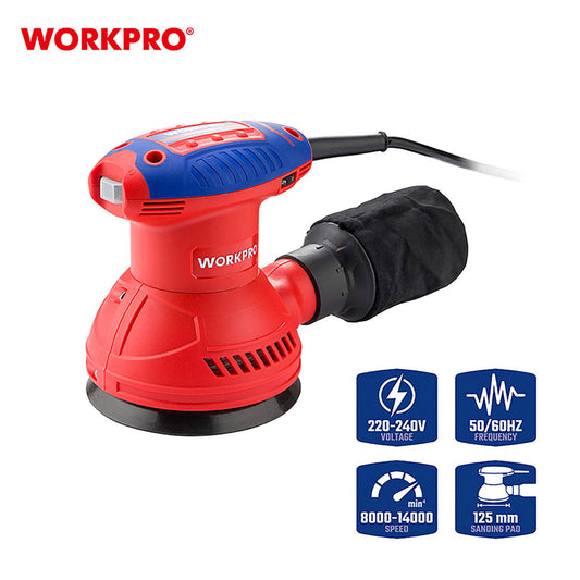 Workpro WP472406 Έκκεντρο Τριβείο Ρυθμιζόμενο με Σύστημα Αναρρόφησης 350W
