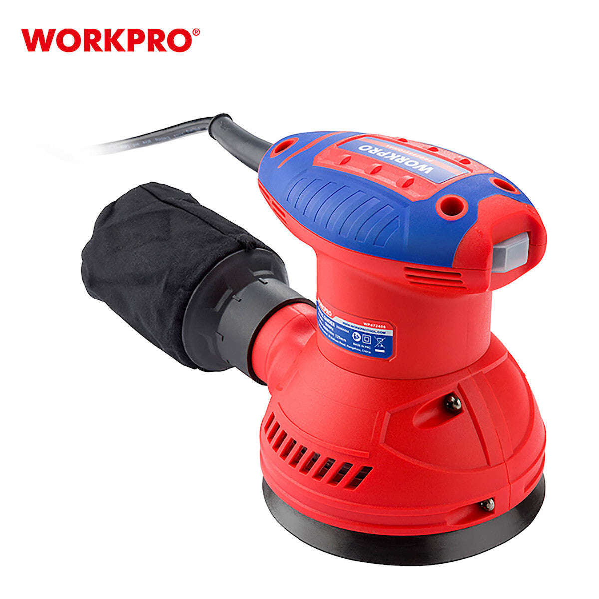 Workpro WP472406 Έκκεντρο Τριβείο Ρυθμιζόμενο με Σύστημα Αναρρόφησης 350W