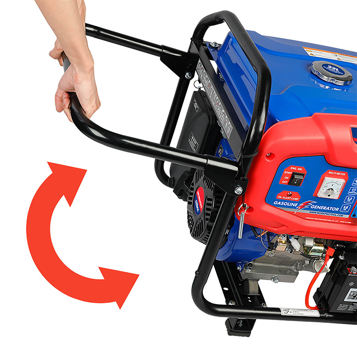 WorkPro WP422001 Ηλεκτρογεννήτρια Βενζίνης 6.6KVA (5.3kW) 4-Χρονη (με AVR)