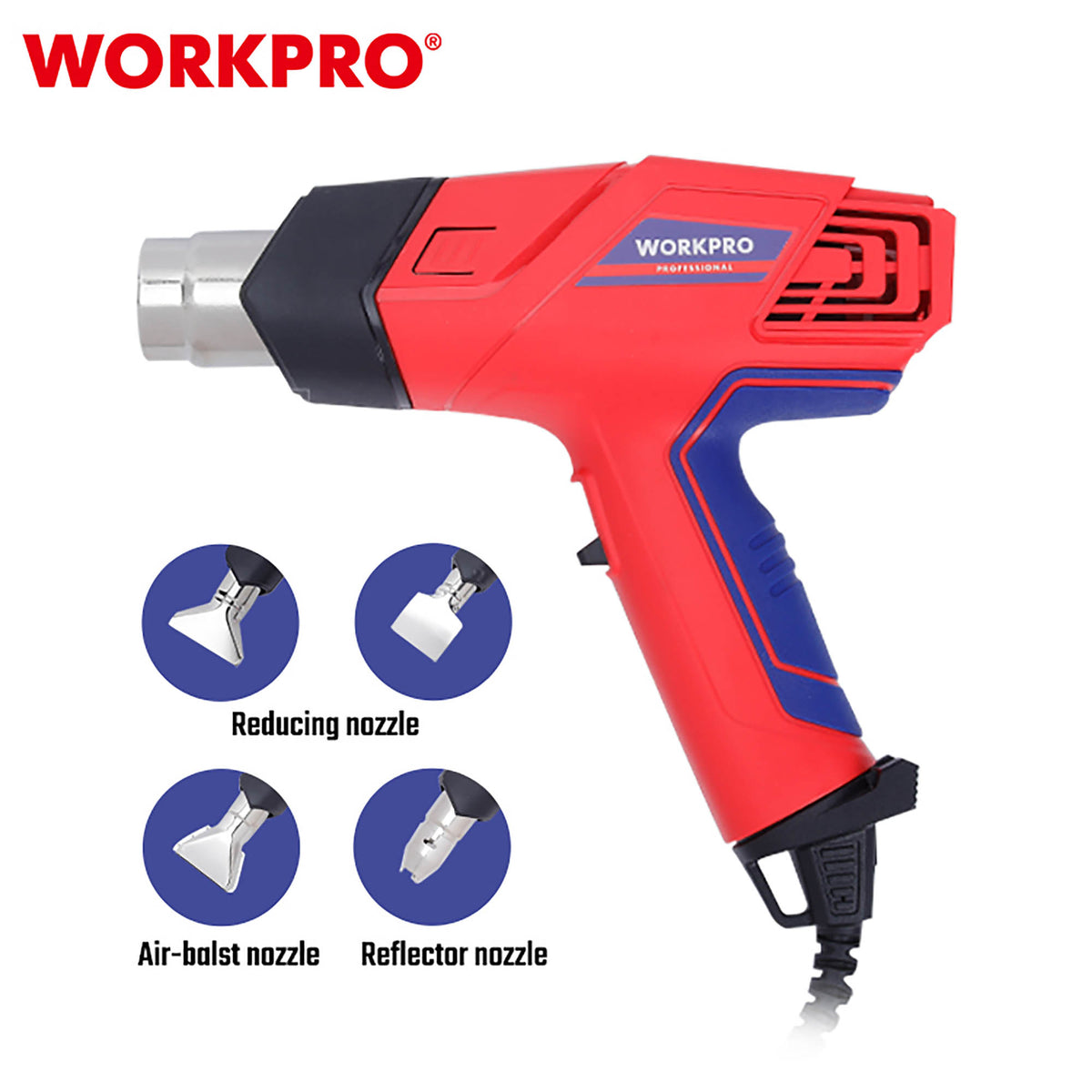 WorkPro WP474000CE Πιστόλι Θερμού Αέρα Ηλεκτρικό 2000W