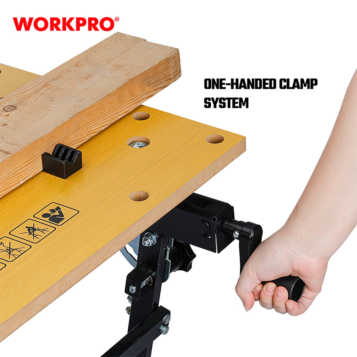 WorkPro WP289027 Πάγκος Eργασίας Φορητός Μεταλλικός Πτυσσόμενς (Profi)