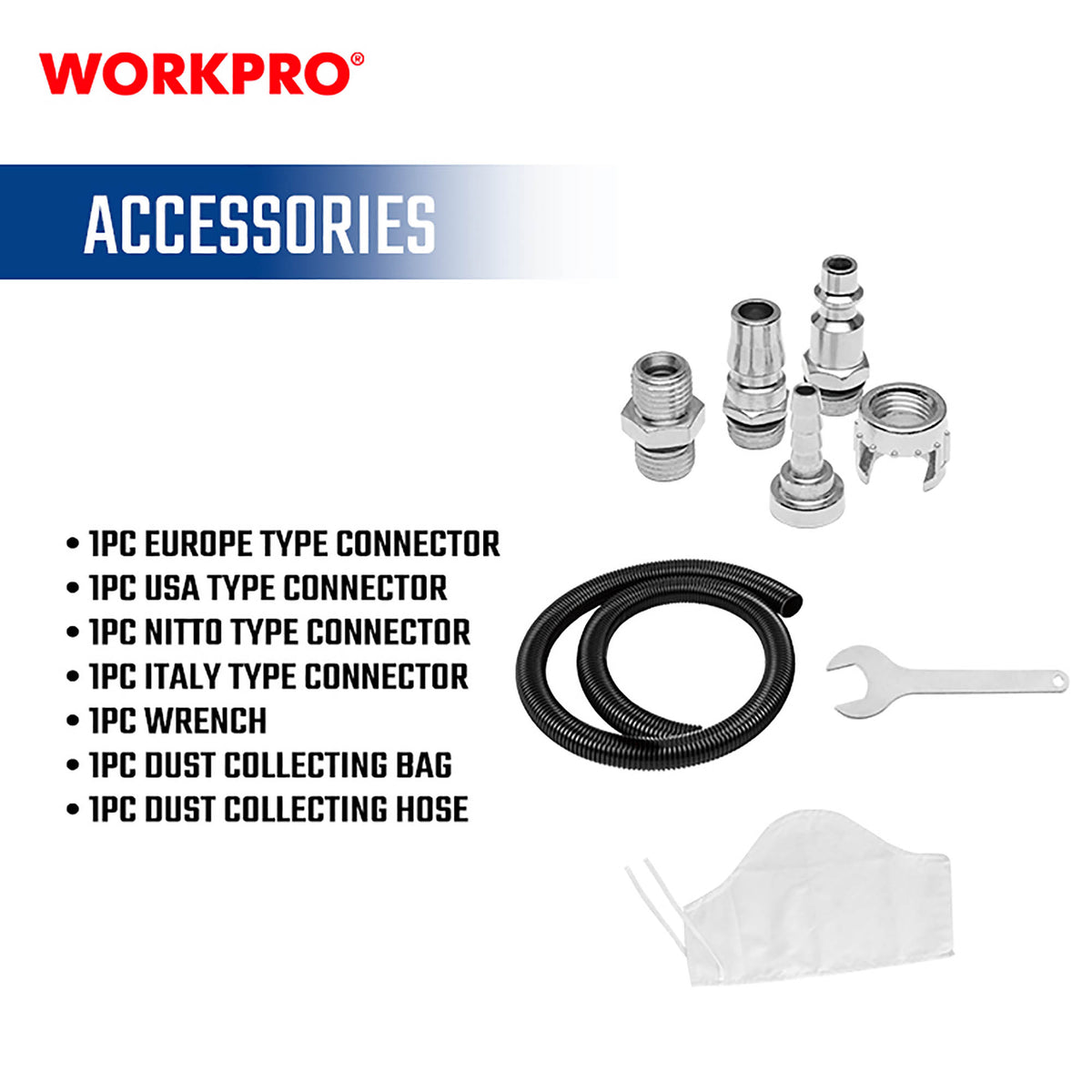 WorkPro WP511000 Τριβείο Αέρος 150mm