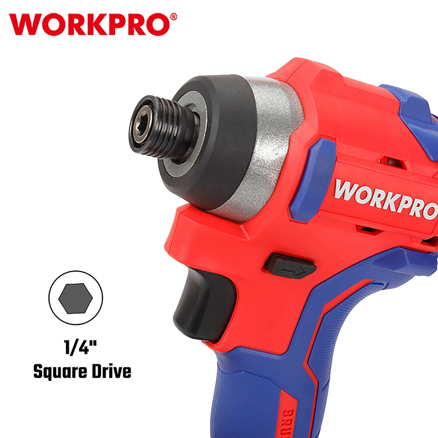 WorkPro WP390102 Επανοφορτιζόμενο Παλμικό Κατσαβίδι Μπαταρίας Brushless 20V-Li BL (2×2,0Ah)