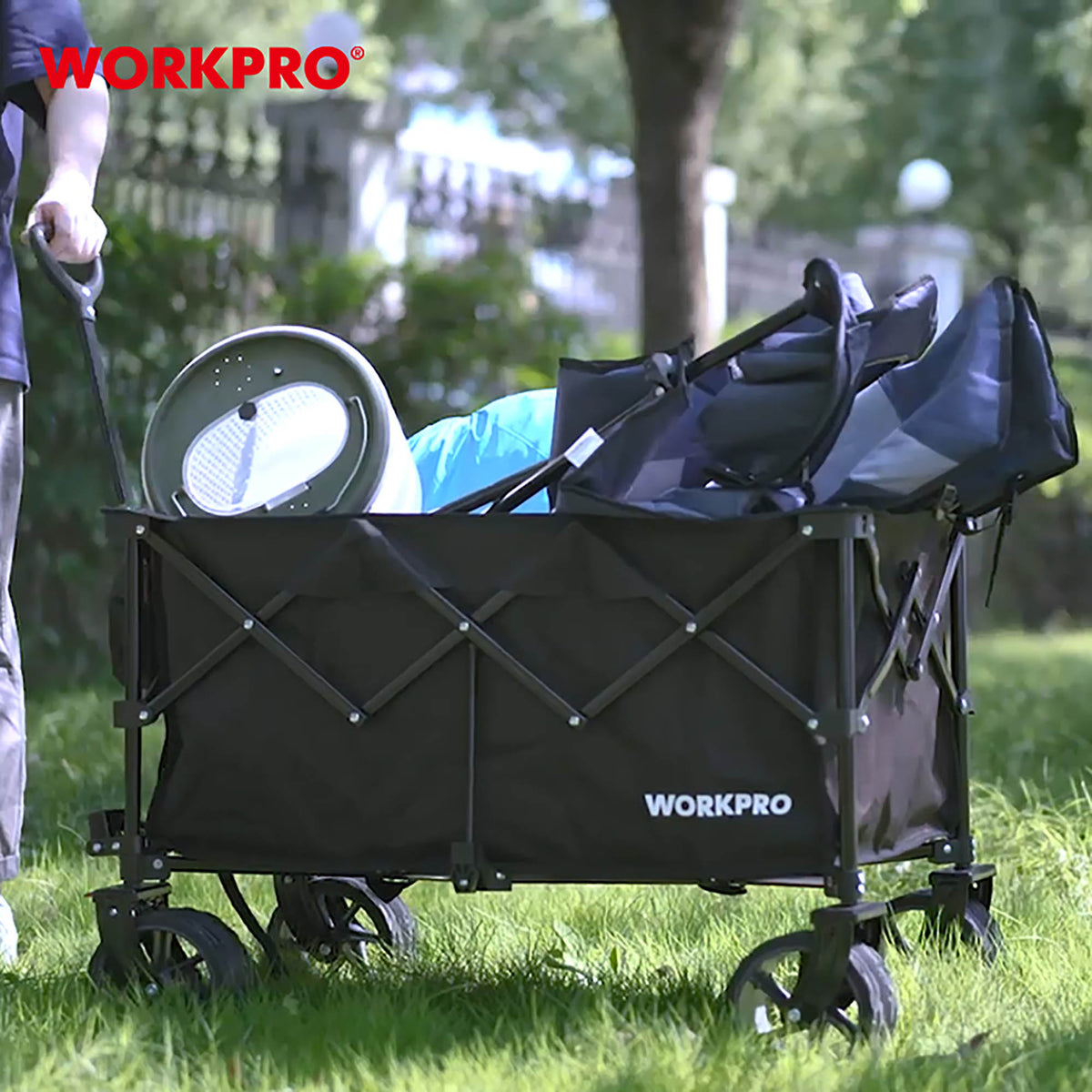 WorkPro WP285016 Καρότσι Καλάθι Τετράτροχο έως 100kg (850*500*370mm)