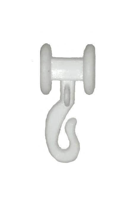Ράουλο Πλαστικό Στρογγυλό Οριζόντιο Λευκό (1 τμχ)