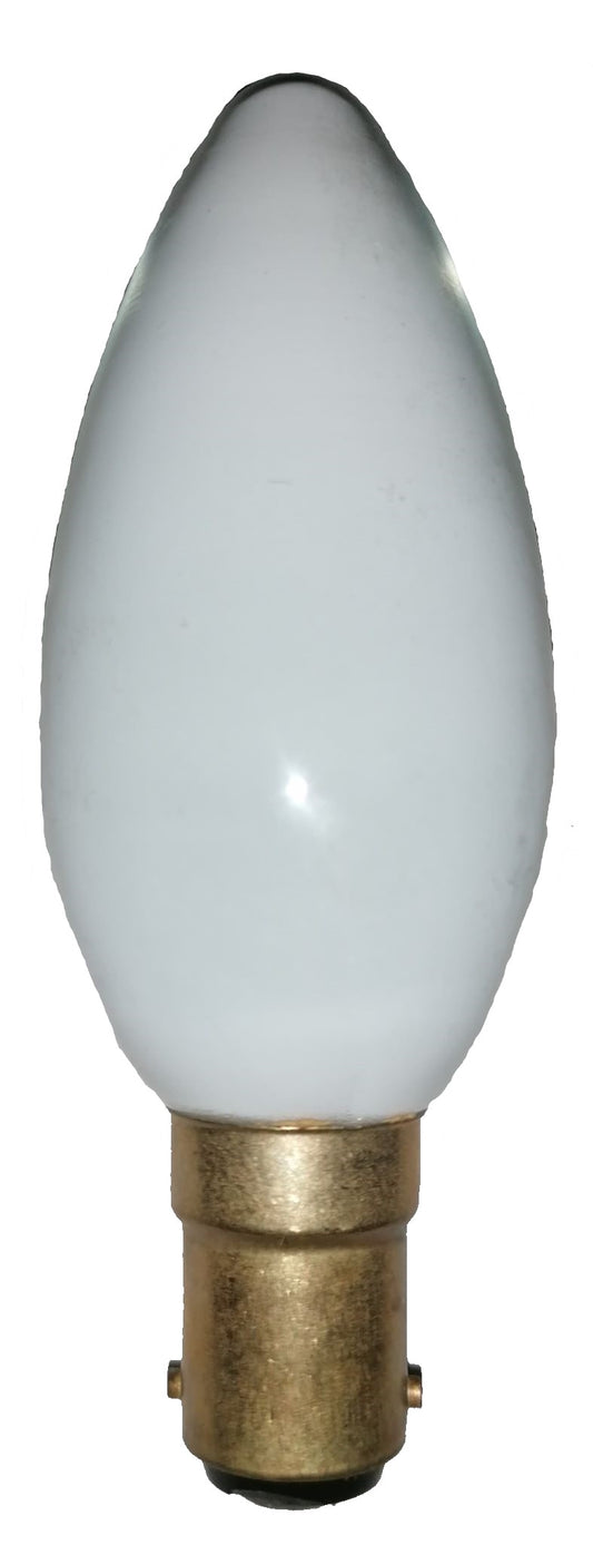 Λάμπα Πυρακτώσεως Κερί Λευκό Β15d 220V