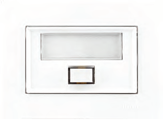 Κουδούνι Μπουτόν Εξώθηρας Πλαστικό Λευκό