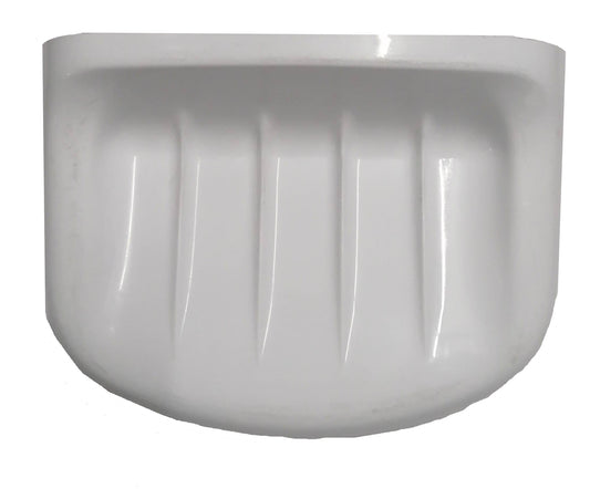 Σαπουνοθήκη Αυτοκόλλητη Πλαστική Λευκή (Βάθος*Πλάτος *Ύψος) (11.5*15.7*6.2cm)