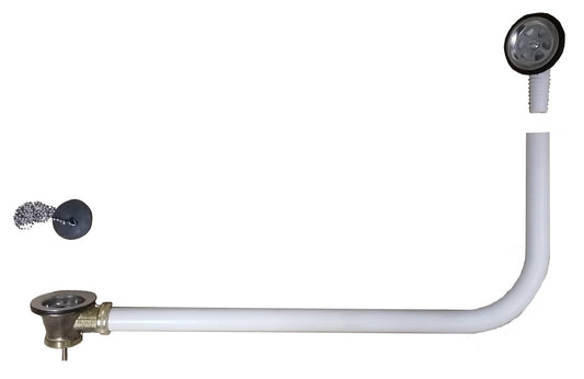 Βαλβίδα Λουτρού Ορειχάλκινη με Πλαστική Υπερχείλιση και Σωλήνα Φ23 23*54cm