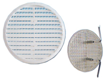 Περσίδα Απορροφητήρα Στρογγυλή με Ελάσματα Πλαστική Λευκή Φ100-Φ150