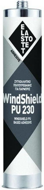 Elastotet Windshield PU 230 Παρμπριζόκολλα Μαύρη Φύσιγγα 310ml