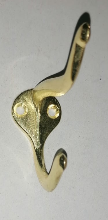 Καπελιέρα Αλουμινίου Διπλή 45*75mm (1 τμχ)
