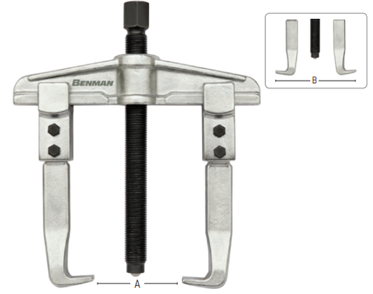 Benman 71038 Εξωλκέας με Δύο Πόδια A(25-130mm) B(80-180mm)