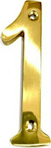 F.F.Group Αριθμοί Σπιτιών Ορειχάλκινοι 10cm (Με 2 Τρύπες για Βίδες)