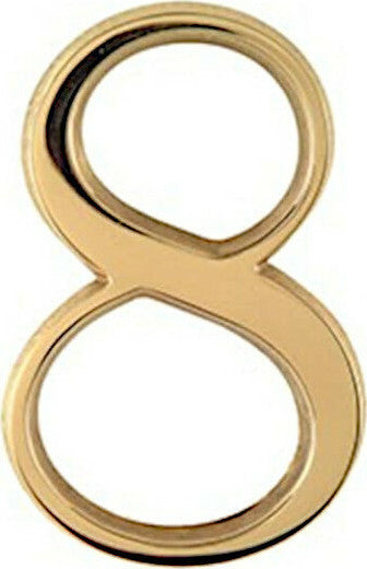 F.F.Group Αριθμοί Σπιτιών Ορειχάλκινοι 10cm (Με 2 Τρύπες για Βίδες)